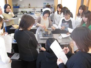 米粉の調理実習