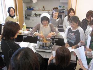 米粉の調理実習