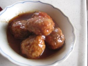 車麩と干し野菜の煮物（本日の家ランチ）
