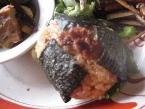 車麩と干し野菜の煮物（本日の家ランチ）