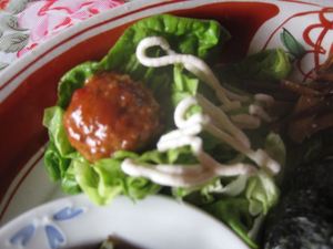 車麩と干し野菜の煮物（本日の家ランチ）