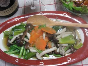 きのこと野菜の生姜鍋