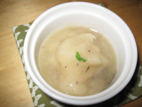 ぶどうの冷たいデザート