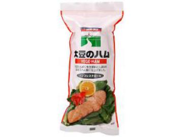 根菜と大豆ハムのスープ