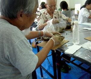 土球教室　IN　婦人会館