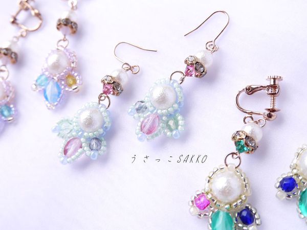 エアパールのカラフルピアス・イヤリング