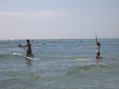 PADDLE BOARDING