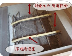 実際の 床下