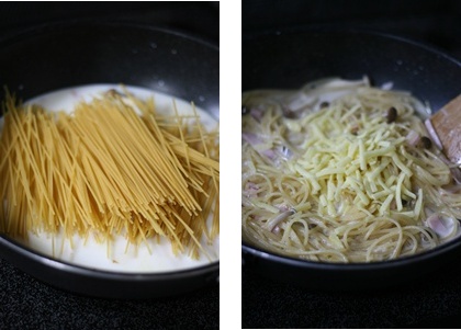 お鍋パスタ