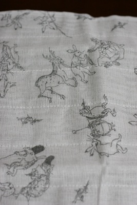 鳥獣戯画 布巾